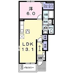 エクセレントヒルズ4 1LDKの間取図画像