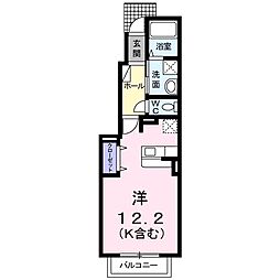 グラッド ワンルームの間取図画像
