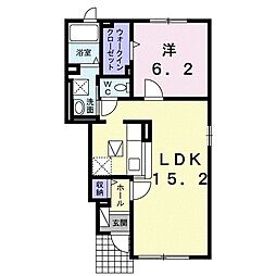 マドリーゼ・F 1LDKの間取図画像