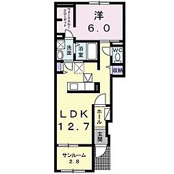 サプール・マウンテン 1LDKの間取図画像
