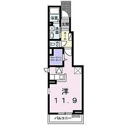 ラムズ 1Kの間取図画像