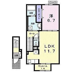 イーメゾン 1LDKの間取図画像