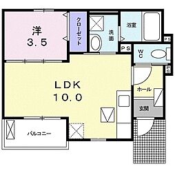 ザタウニー 1LDKの間取図画像