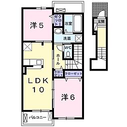 セリージェ3 2LDKの間取図画像