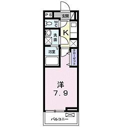 セラピアVB 1Kの間取図画像