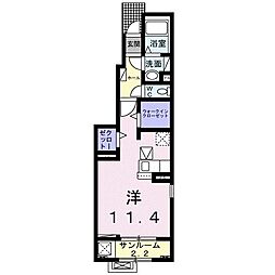 レジデンス・サウス ワンルームの間取図画像