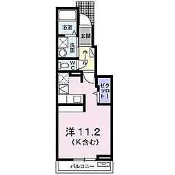 グランツ光 ワンルームの間取図画像