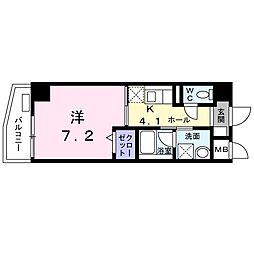 エミナンス川口 1Kの間取図画像