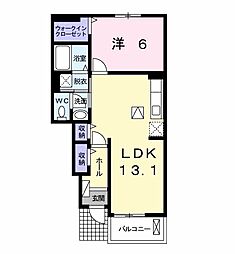 グレイスメゾンA 1LDKの間取図画像