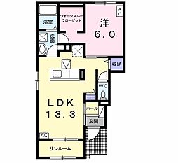 RX-78A 1LDKの間取図画像