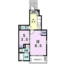 エスペランサ 1SKの間取図画像