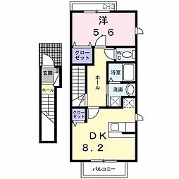 グランコンフォール 1LDKの間取図画像