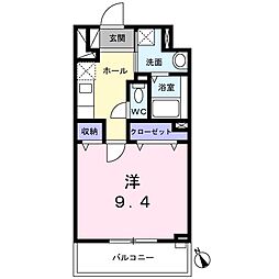 WestGrove 1Kの間取図画像