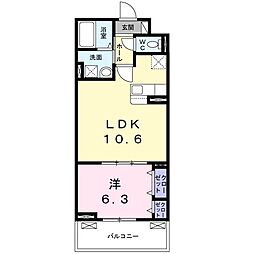 プレッソ・ロート4 1LDKの間取図画像