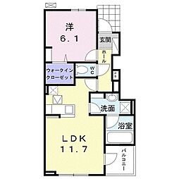 ディアナ 1LDKの間取図画像