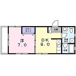 間取図画像 1DK
