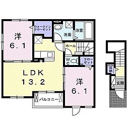 マジェスティ2 2LDKの間取図画像