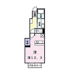 ベル・グラース ワンルームの間取図画像