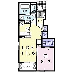 ベストハウス7 1LDKの間取図画像