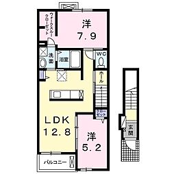 桜 2LDKの間取図画像