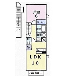 ベラビスタE 1LDKの間取図画像