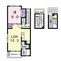 コンフォール・メゾン 1LDKの間取図画像