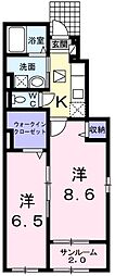 ミッテ・舞子 2Kの間取図画像