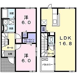 セラーノ4 2LDKの間取図画像