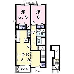 アルモニーラティエ1 2LDKの間取図画像