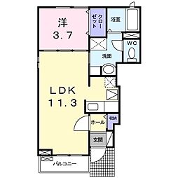 コロレ 1LDKの間取図画像