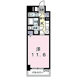 GrandHills 1Kの間取図画像