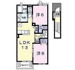 ブランエピ 2LDKの間取図画像