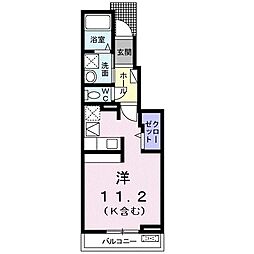 グレイスM1 ワンルームの間取図画像