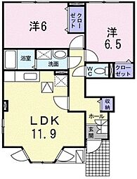 フォーラム2 2LDKの間取図画像