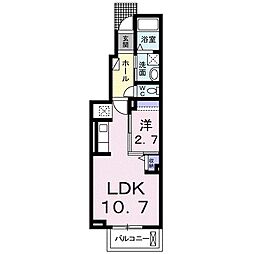 デネブ 1LDKの間取図画像