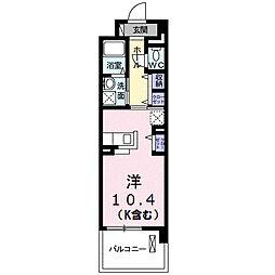MKpromenade ワンルームの間取図画像