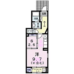 コンフィデンテ 1SKの間取図画像