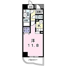 グレースヴィレッジ ワンルームの間取図画像