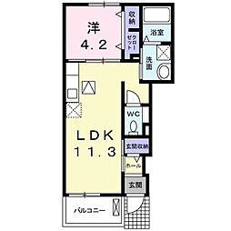 リクソーレ5A 1LDKの間取図画像