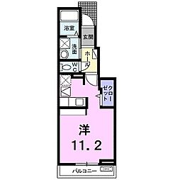 ルーベル立花1 ワンルームの間取図画像