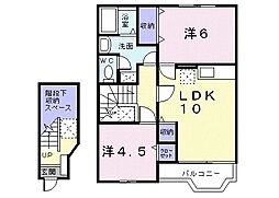 シンシア 2LDKの間取図画像
