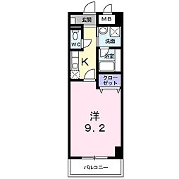 グロースリング 1Kの間取図画像
