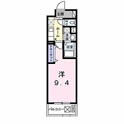 フローレンス天下茶屋 1Kの間取図画像