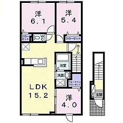 ヒカルサ 苫小牧 フロント 3LDKの間取図画像