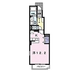 レジデンスグレイス ワンルームの間取図画像