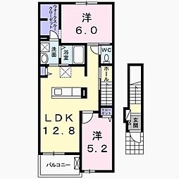 サンライズ橿原Eos 2LDKの間取図画像
