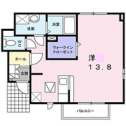 サニーコート 1Kの間取図画像