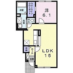 エテルノ 1LDKの間取図画像