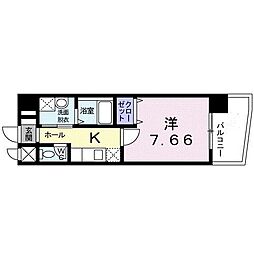 Raffinato羽田 1Kの間取図画像
