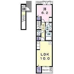 MAISONDELIBRE 1LDKの間取図画像